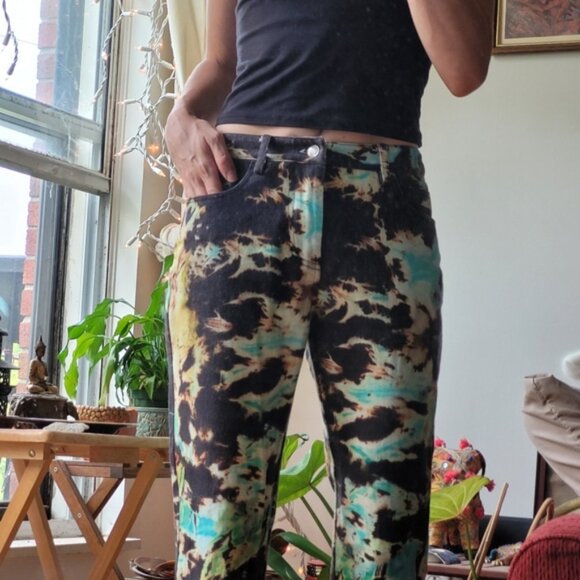 Jaded London tie dye boyfriend fit jeans size 25W - Picture 2 of 6